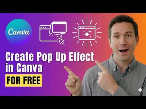 Create Pop-Up Effect in Canva | Easy Design Tutorial