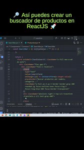 🔎 Así puedes crear un buscador de productos en ReactJS 🚀 #programacionweb #programadoresweb #DesarrolloWeb #ReactJS #javascript | Progamacion web