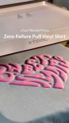 Puff Vinyl Done RIGHT: Raised, Soft, Satisfying Texture | xTool WonderPress