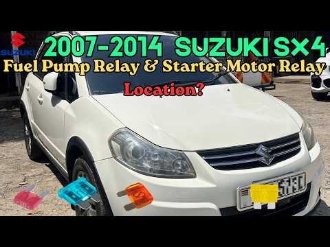 2007-2014 Suzuki SX4 Fuel Pump Relay & Starter Motor Relay Location?
