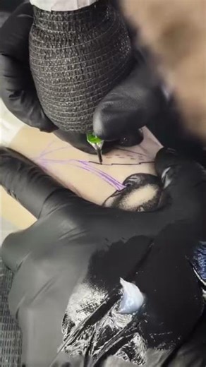 Shading tattooing in practice skin#elitetattoo #eliteinfinicartridges #details #short #fakeskin