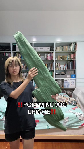 Encouraging Progress on My PokeMiku Wig | Cosplay Tutorial Update