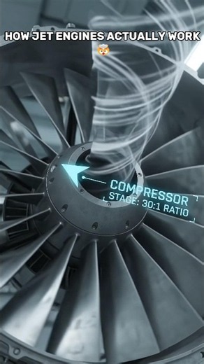 How Jet Engines Actually Work ⚙️ #engineering