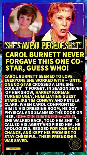 Carol Burnett Never Forgave this One Co-star, Guess Who! #shorts #viral