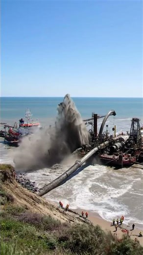 The Power of This Sand Blast is INSANE 🤯 #megastructures