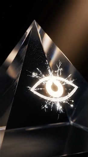 Glass Pyramid Within ✨ | Infinite Reflections | Crystal Geometry & Calm Visual Illusion