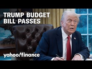 Trump budget bill passes, paving way for tax cuts