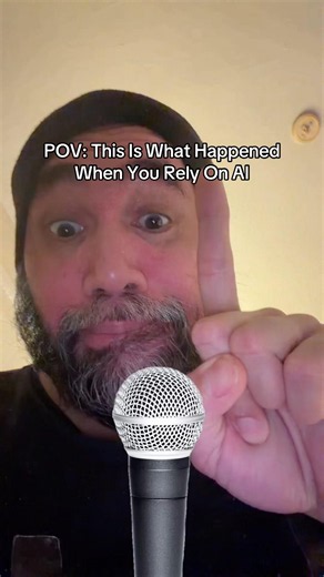 ☝🏽🎤🫤#POV: Why Do You Trust AI So Much? #ThisIsWhatHappenedWhenYouRelyOnAI 👉🏽#Me: #Shorts #Viral