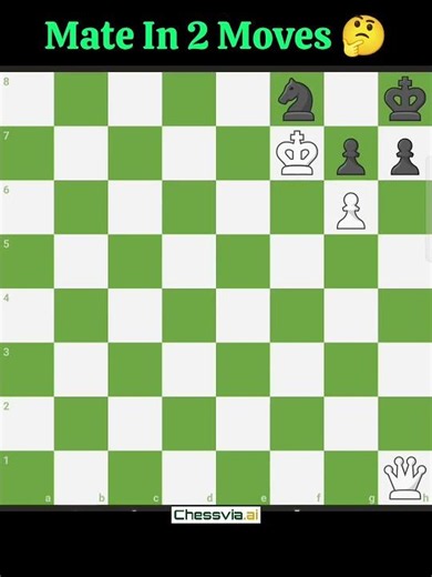 How To Checkmate In 2 Moves ‼️🤔2️⃣#puzzle #2movescheckmate #chessgame #chess