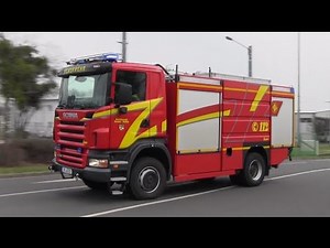 German Fire Truck with WAIL siren
