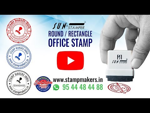 Sun Pre Ink Stamp working video