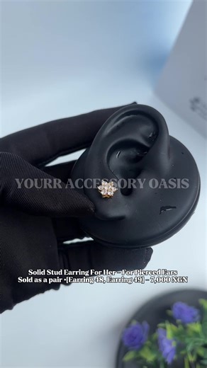 Product name: SOLID STUD EARRINGS FOR PIERCED EARS Website code: Please see image for website code e.g Earring 16 ‼️FOR PIERCED EARS ‼️ COMES AS A PAIR [FOR BOTH EARS] HIGH QUALITY STUD EARRING GREAT FOR DAILY USE NON TARNISH HYPOALLERGENIC COMES PACKED IN A BOX HOW TO ORDER: Click the link in bio to order via: – Website – Instagram – WhatsApp Please Orders are not taken via TikTok DMs. LOCATION: Based in Ojo, Lagos. No walk-in store. Pickup available on scheduled days. DELIVERY TIMEFRAME: Withi
