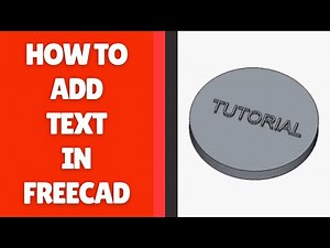 How to Add Text in FreeCAD | Simple Method