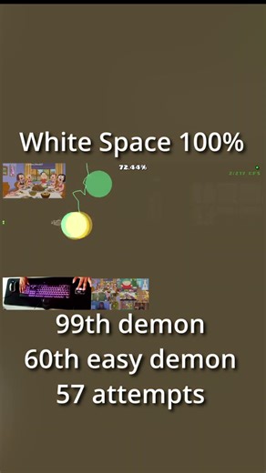 White Space 100% (99th demon) #gd #gdupdate #geometrydash #xendergame #whitespace #kaiguy #gaming