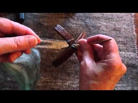 Chain-ply as you spin on a Turkish Spindle