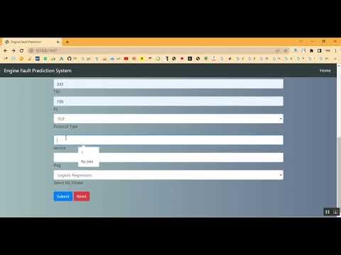 Fault Engine Detection CNN ROC FLASK in Python Projects