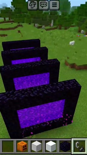 Minecraft में 4 PORTAL Activate कर दिए😱 😱☠️ अब Like तो बनता है #shots #tutorial!