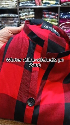 3K views · 260 reactions | Winter fabric stiched A line 2 pc suits available in all sizes m,l, xl Cod available wats app 03219411365 #dress #workingwomen #stiched #style #winterfashion | Ambreen clothing | Facebook