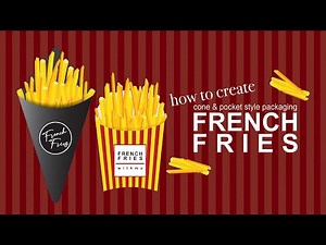 Adobe Illustrator Tutorial | How to Create French Fries for Beginners