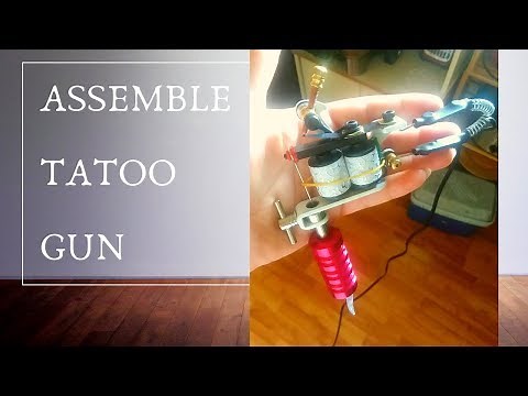 How to Set Up Tattoo Gun | Dragon Hawk Tattoo Machine | Assemble
