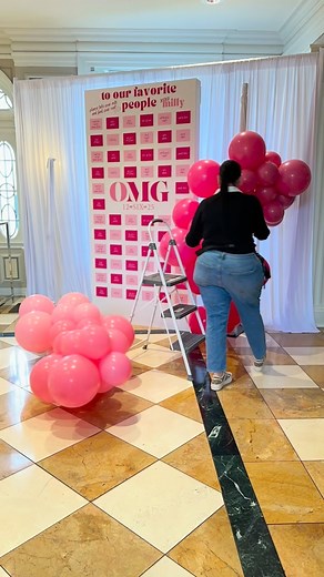 💕 PINK PERFECTION 💕 These custom Bat Mitzvah entry balloons were designed to make an entrance and set the tone the moment guests walked in. Layered pink organic balloon columns, with all different sized balloons, added tons of texture and created the ultimate photo worthy moment. Balloon installations like this are perfect for Bat Mitzvahs, Sweet 16s, and milestone celebrations when you want statement balloon decor that feels elevated, modern, and custom for your event. Balloon Colors Semperte