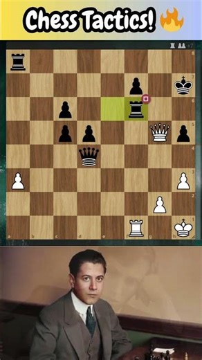 This Chess Tactic Made The Grandmaster RAGE QUIT♟️🔥[Attraction Tactic]