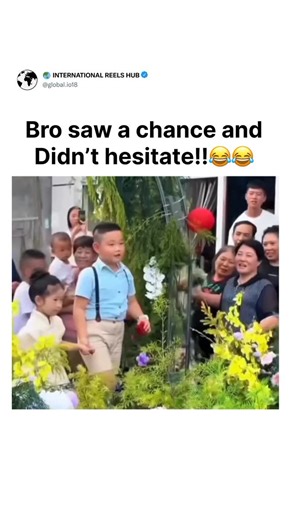 🌏INTERNATIONAL REELS HUB on Instagram: "Title: The Ring Bearer’s Big Move Director: Unknown (Viral Social Media Content) Genre: Comedy / Slice of Life Runtime: 00:20 seconds Language: Chinese (Mandarin) Release Date: Circa 2023 (Viral Re-release 2026) Cast: * The Ring Bearer: Young boy in suspenders The Flower Girl: Young girl in a traditional dress The Bride & Groom: An unidentified happy couple Plot Summary: During a wedding ceremony, a young ring bearer is tasked with bringing the rings to t