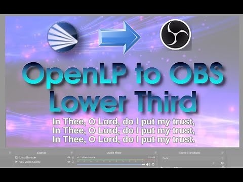 OpenLP as a lower Third