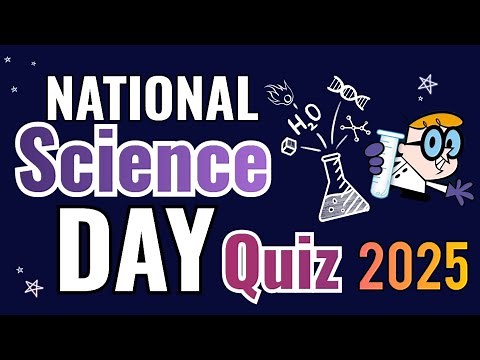 National Science day quiz in english 2025 | important 40 questions and answers | Science day quiz