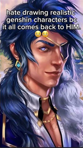 i have ptsd of all the kaeya pictures why is it always him 💔💔 #art #artist #drawing #genshin #kaeya