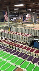 Here at the Jelly Belly factory in California, when this room is filled, it holds more than 200 million Jelly Belly beans! Your favorite flavor is probably there somewhere… #jellybelly #behindthescenes #california | Jelly Belly