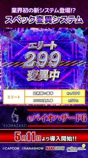 新台【#eバイオハザード6 】業界初の新システム“スペック変異システム"