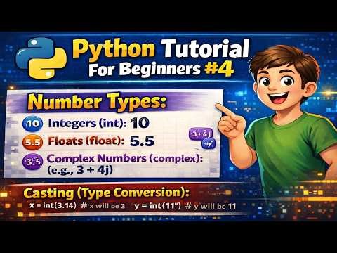 Python Number Types | Casting (Type Conversion) .#pythonprogramming