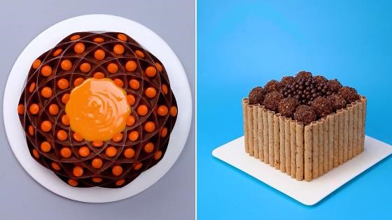 Chocolate and Wafer Roll Cakes