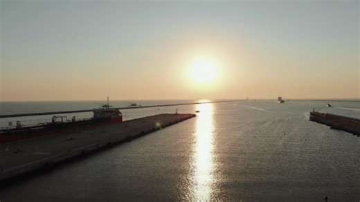 Seaport, Port, Ship. Free Stock Video