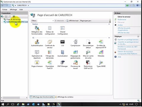 installation, configuration et intégration du PHP dans le serveur web IIS