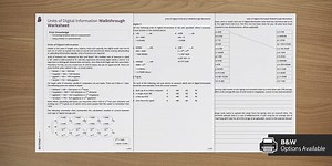 Units of Digital Information - Walkthrough Worksheet