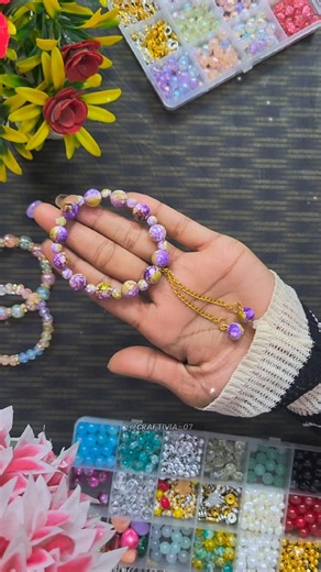 Trending Beads Bracelet ✨ Quick Tutorial | No Experience Needed #shorts #ytshorts #craftivia
