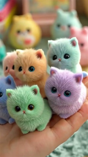 Mini Colorful Baby Cats That Melt Your Heart 💖🐾 | Cute Cat Shorts