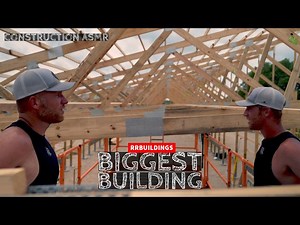 Biggest Building Ever Truss Install ASMR