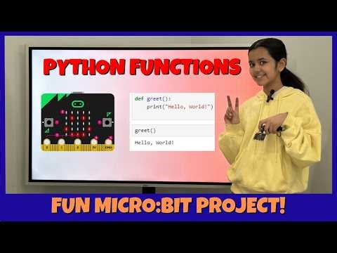 Micro:Bit Python Functions Tutorial for Begineers! Define, Call & Parameters
