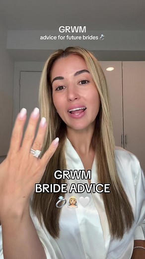 My best advice to my future brides 👰🏼💍🤍 also try not to stress and have the best day ever. Whats meant to be will be. #bride #brideadvice #fyp #weddingadvice #weddinggrwm #grwm #weddings #springwedding #2024bride #2024wedding #brideera #chitchatgrwm #bridal #weddingglam #weddingmakeup #weddingdress #weddingshoes