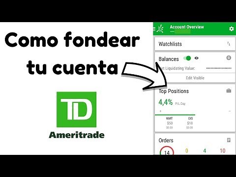 Como depositar en TD AMERITRADE por transferencia bancaria facil y rapido [Tutorial Thinkorswim]🔵