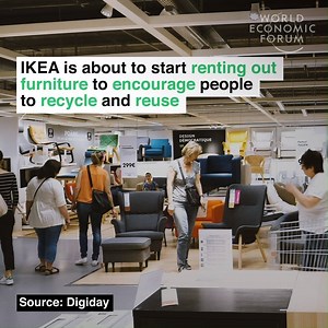 Rent, return, recycle. Read more: https://wef.ch/2Gqpm7T | World Economic Forum