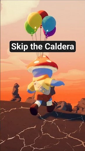 Skipping the Entire Caldera #peakgame #caldera #particularspaghetti