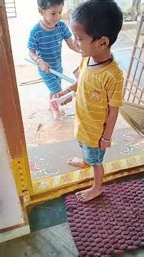 ఇల్లు చిమ్ముతున్న వైష్ణవ్, వైభవ్ 😂 #VRBrothers #learning #houseworks #help #ammammagarillu #viral