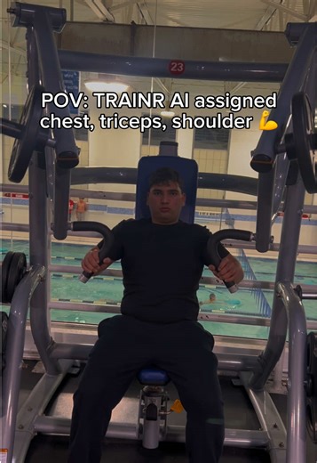 Download TRAINR AI today to see gains! #gym #workout #fitness #fyp | Workout App