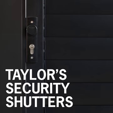 Taylor’s Security Shutters deliver premium security to your home or office while offering you full aesthetic control with a beautiful variety of colour options. Crafted with care, since 1959. Get your quote today. #taylorshutters #shutters #security #style #interiorstyle #craftedwithcare #perfectionism #interiors #homestyle #decor #homedecor | Taylor Blinds & Shutters