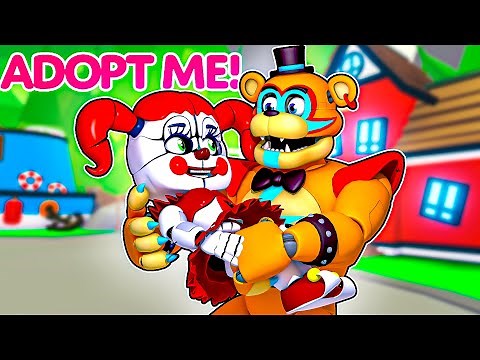 ADOPT a PET in ADOPT ME ROBLOX Glamrock Freddy and Circus Baby Plays