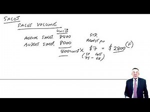 Basic Variance Analysis part 3 - ACCA Performance Management (PM) | Free ACCA & CIMA online courses from OpenTuition